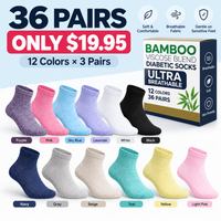 36 Pairs $19.95 (12 colors*3) 🔥Last Day