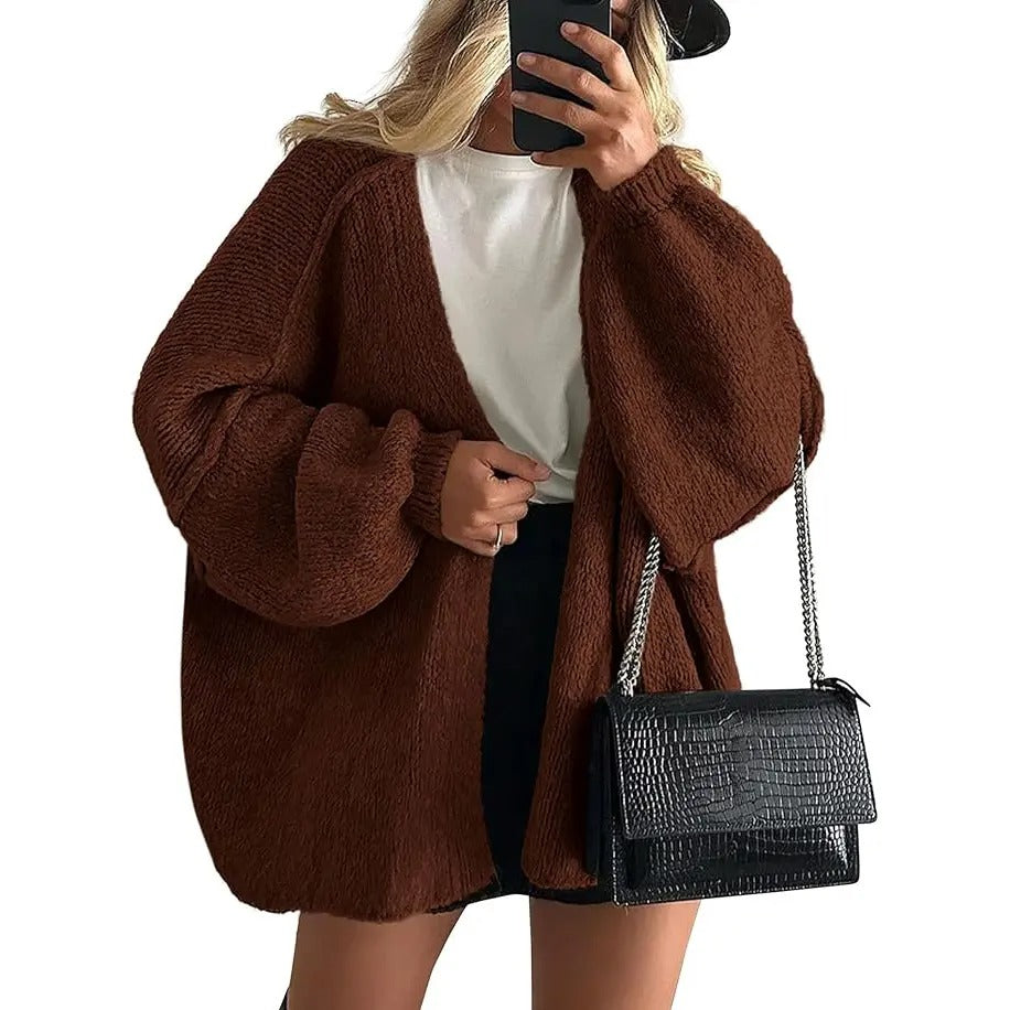 Women's Open Front Oversized Cardigan Sweaters