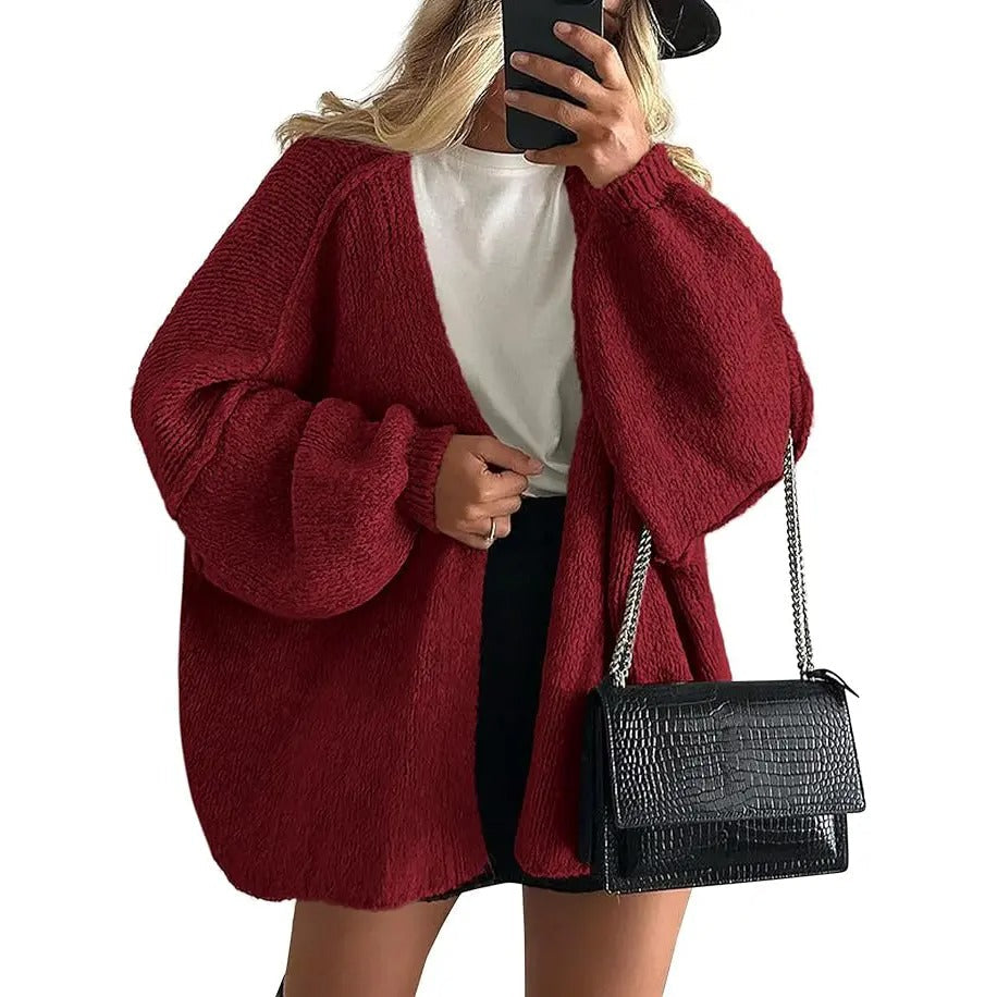 Women's Open Front Oversized Cardigan Sweaters