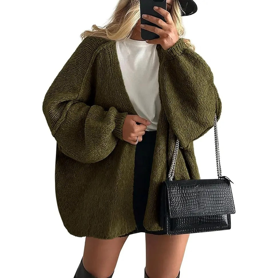 Women's Open Front Oversized Cardigan Sweaters
