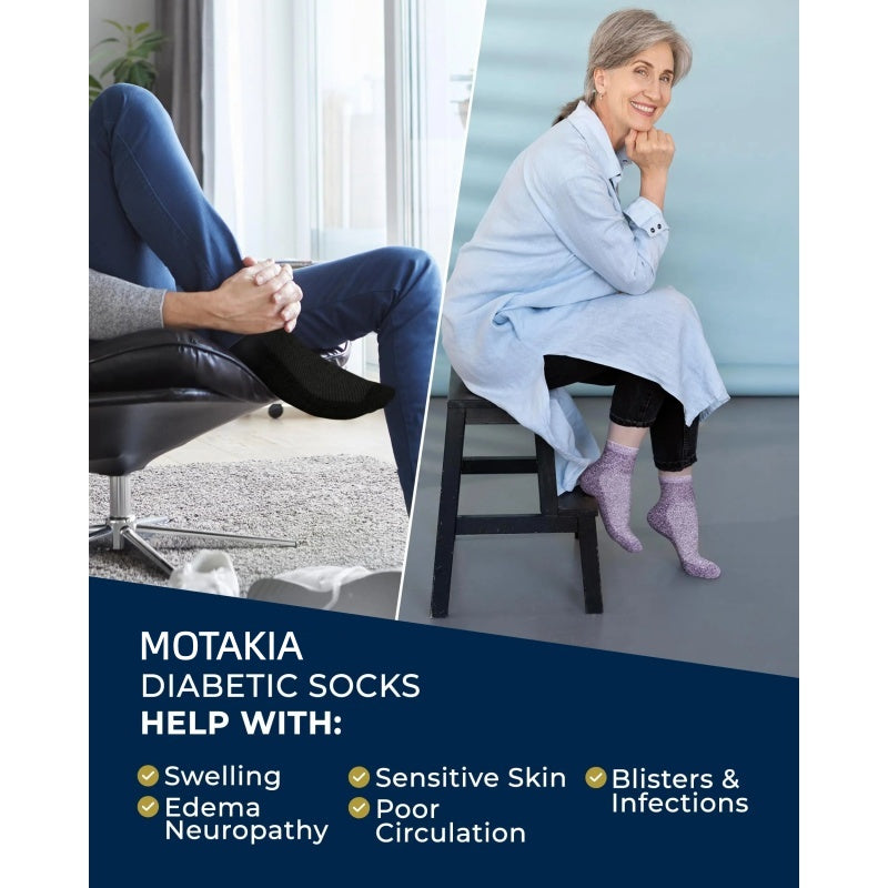 Women's Bamboo Diabetic Crew Socks