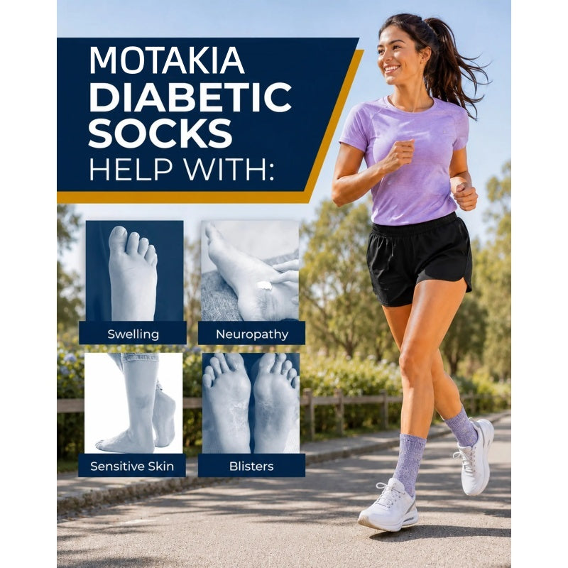 Women's Bamboo Diabetic Crew Socks